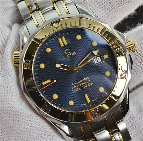 Mens Omega Seamaster Polaris 18K Gold & Titanium watch .